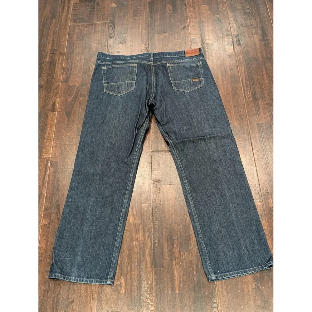 Woolrich Jeans Mens 40x32 Blue Denim Straight Leg Classic‎ Five Pocket Dark Wash
